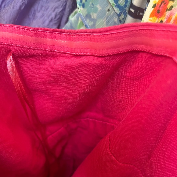 Milly Anya Linen Pink Bow Front Romper Size 10 - Picture 9 of 9